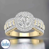 18ct Yellow Gold Diamond Engagement  Ring 1.00ct TDW  RB21570EG