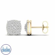 18ct Yellow Gold Diamond Stud Earrings 1.00ct TDW EF21224 18ct Yellow Gold Diamond Stud Earrings 1.00ct TDW EF21224