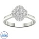 9ct White Gold Diamond Engagement Ring 0.50ct TDW RB21012EG.  Affordable Engagement Rings Nz $1,850.00