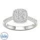 9ct White Gold Diamond Engagement Ring  0.50ct TDW RC4420.  Affordable Engagement Rings Nz $2,150.00