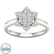 9ct White Gold Diamond Engagement Ring  0.50ct TDW RC4427