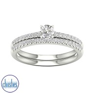 9ct White Gold Diamond Ring 0.50ct TDW RB15829