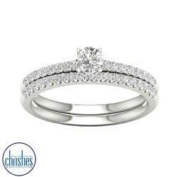 9ct White Gold Diamond Ring 0.50ct TDW RB15829