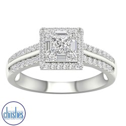 9ct White Gold Diamond Ring 0.50ct TDW RB15970