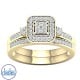 9ct Yellow Gold Diamond Engagement Bridal Set  0.33ct TDW RB22455.  Affordable Engagement Rings Nz $1,850.00