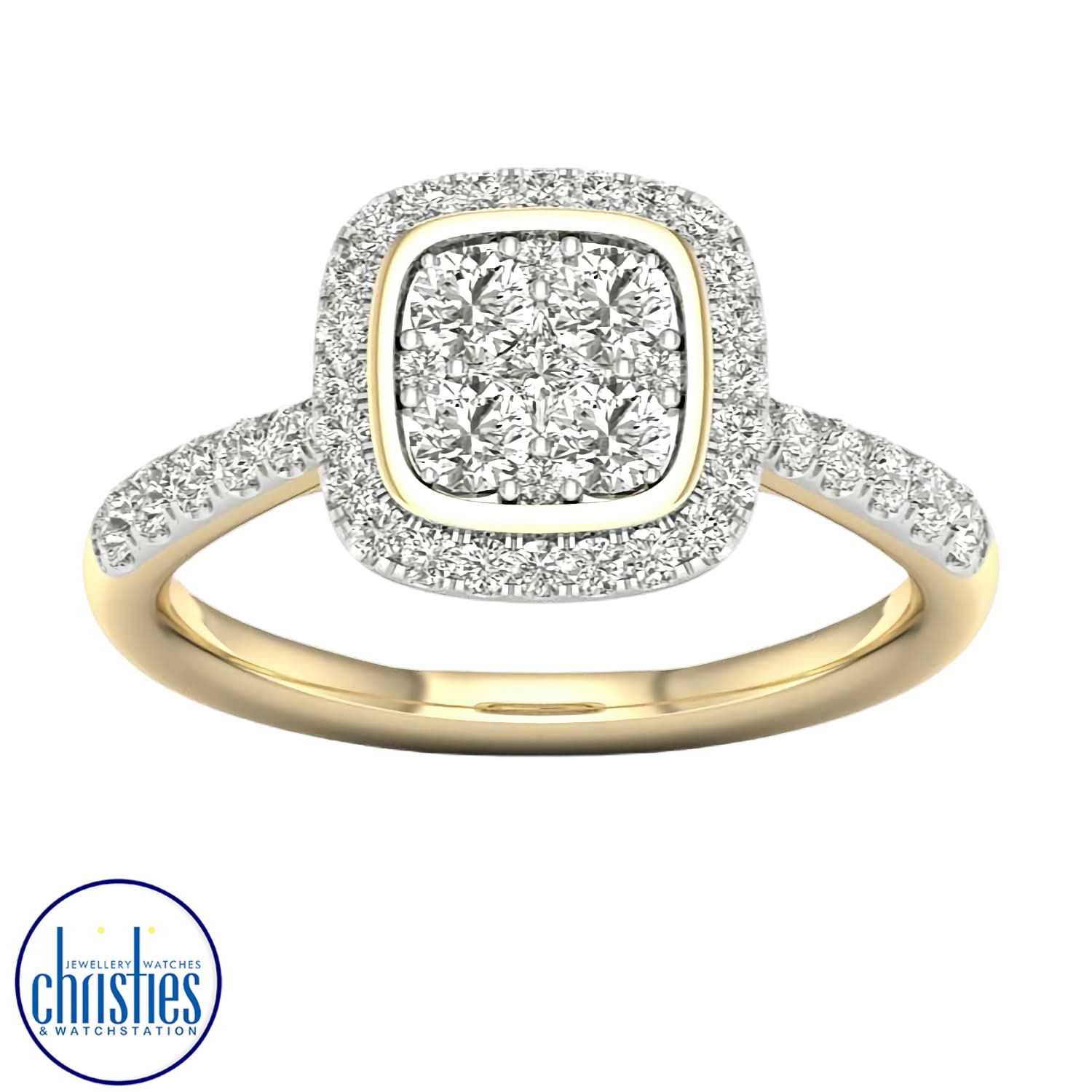 9ct Yellow Gold Diamond Engagement Ring 0.50ct TDW RB20558. 9ct Yellow Gold Diamond Engagement Ring 0.50ct TDW Humm - Buy ‘Big things over $1000’ - Get approved online or in-store for up to $10,000. Depending on what you buy repay over 6, 9, 12 months all