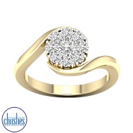 9ct Yellow Gold Diamond Engagement Ring  0.50ct TDW RF17892