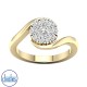 9ct Yellow Gold Diamond Engagement Ring  0.50ct TDW RF17892.  Affordable Engagement Rings Nz $2,150.00