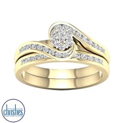 9ct Yellow Gold Diamond Engagement Set 0.50ct TDW RB16496