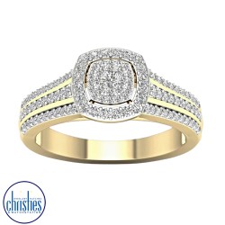 9ct Yellow Gold Diamond Ring 0.50ct TDW RB15220