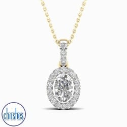 9ct Yellow Gold Diamond Set 0.25ct TDW Pendant PF11059