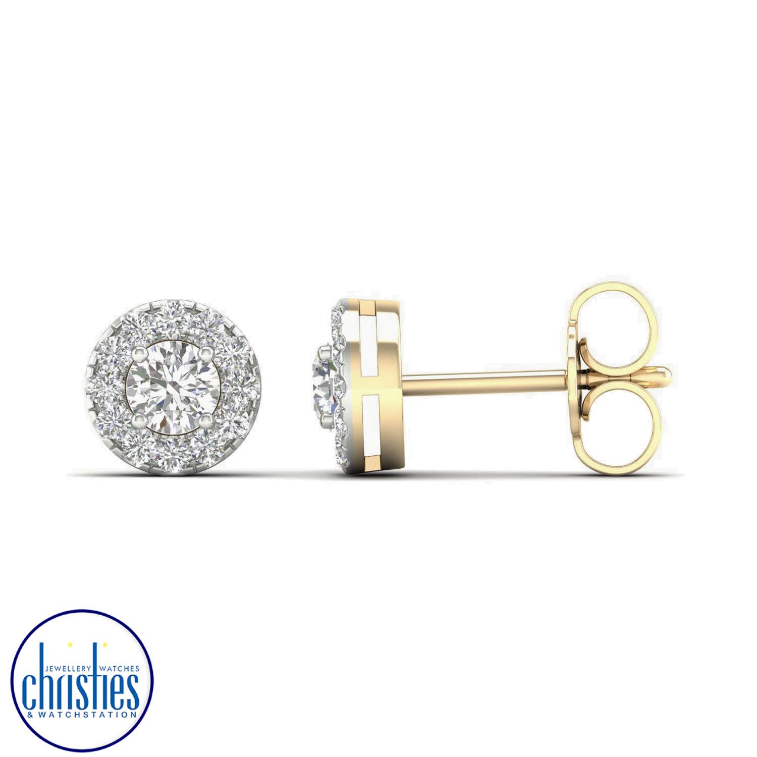 9ct Yellow Gold Diamond Stud Earrings 0.50ct TDW EF19633 PLU23420 diamond hoop earrings nz afterpay 9ct Yellow Gold Diamond Stud Earrings 0.50ct TDW EF19633. Affordable diamond earrings nz $2,150.00