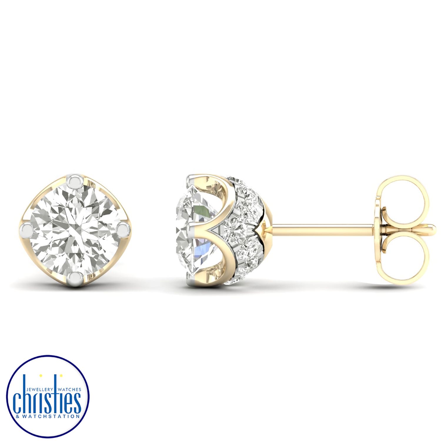 9ct Yellow Gold Diamond Stud Earrings 0.50ct TDW ES6695/9KY chunky gold necklace nz 9ct Yellow Gold Diamond Stud Earrings 0.50ct TDW solitaire diamond necklace nz