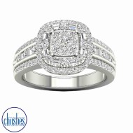 18ct White Gold Diamond Ring 0.750ct TDW RB19952EG