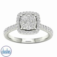 18ct White Gold Diamond Ring 0.750ct TDW RB20001EG
