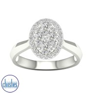 18ct White Gold Diamond Ring 0.75ct TDW  RC4441