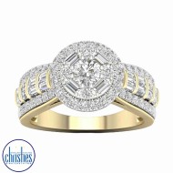 18ct Yellow Gold Diamond Engagement Ring 1.00ct TDW RB21570EG 18ct Yellow Gold Diamond Engagement Ring 1.00ct TDW RB21570EG
