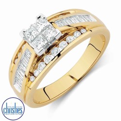 18ct Yellow Gold Diamond Ring 1.00ct TDW  RB23992