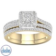 18ct Yellow Gold Diamond Wedding Set 1.25ct TDW RB21987 18ct Yellow Gold Diamond Wedding Set 1.25ct TDW RB21987