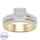 This 18ct yellow gold diamond wedding set is a true symbol of love and commitment. With 77 sparkling diamonds totaling 1.25ct, this set is sure to take your breath away. The diamonds are of HI/I2 grade, which means they have a high level of sparkle and br