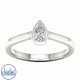 9ct White Gold Diamond Solitaire Tear Drop Ring  0.33ct TDW RS0577.. 9ct White Gold Diamond Solitaire Tear Drop Ring  0.