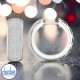 9ct White Gold Diamond Huggie Earrings 1.00ct TDW. 9K White Gold Diamond Huggie Earrings 1.