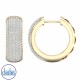 9ct Yellow Gold Diamond Huggie Earrings 1.00ct TDW. 9K Yellow Gold Diamond Huggie Earrings