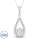 18ct White Gold Diamond Set Pendant 0.40ct TDW. 18ct White Gold Diamond Set Pendant 0.