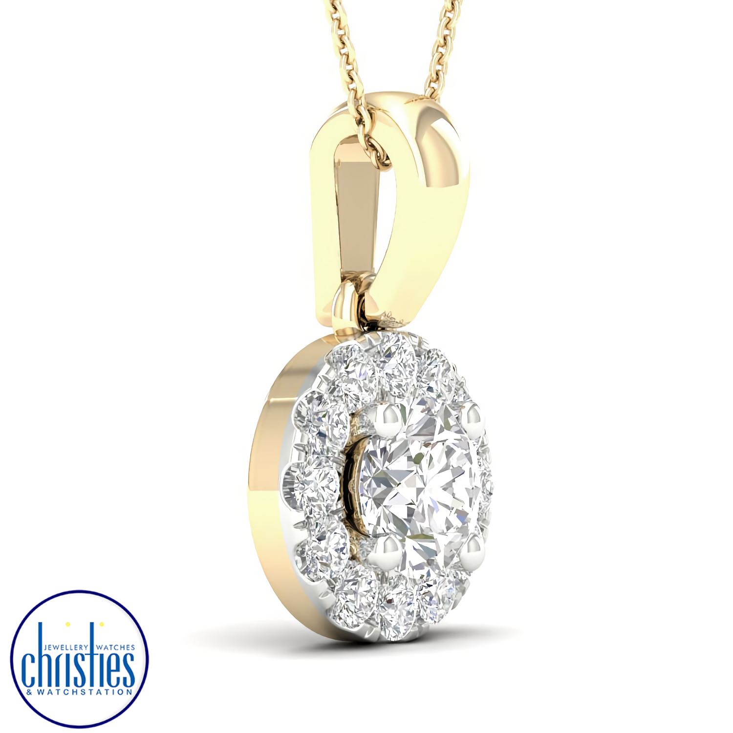 Christies Jewellery - 18ct Yellow Gold Diamond Set Pendant 0.50ct TDW PF14576 18ct Yellow Gold Diamond Set Pendant 0.50ct TDW PF14576. 18ct Yellow Gold Diamond Set Pendant 0.