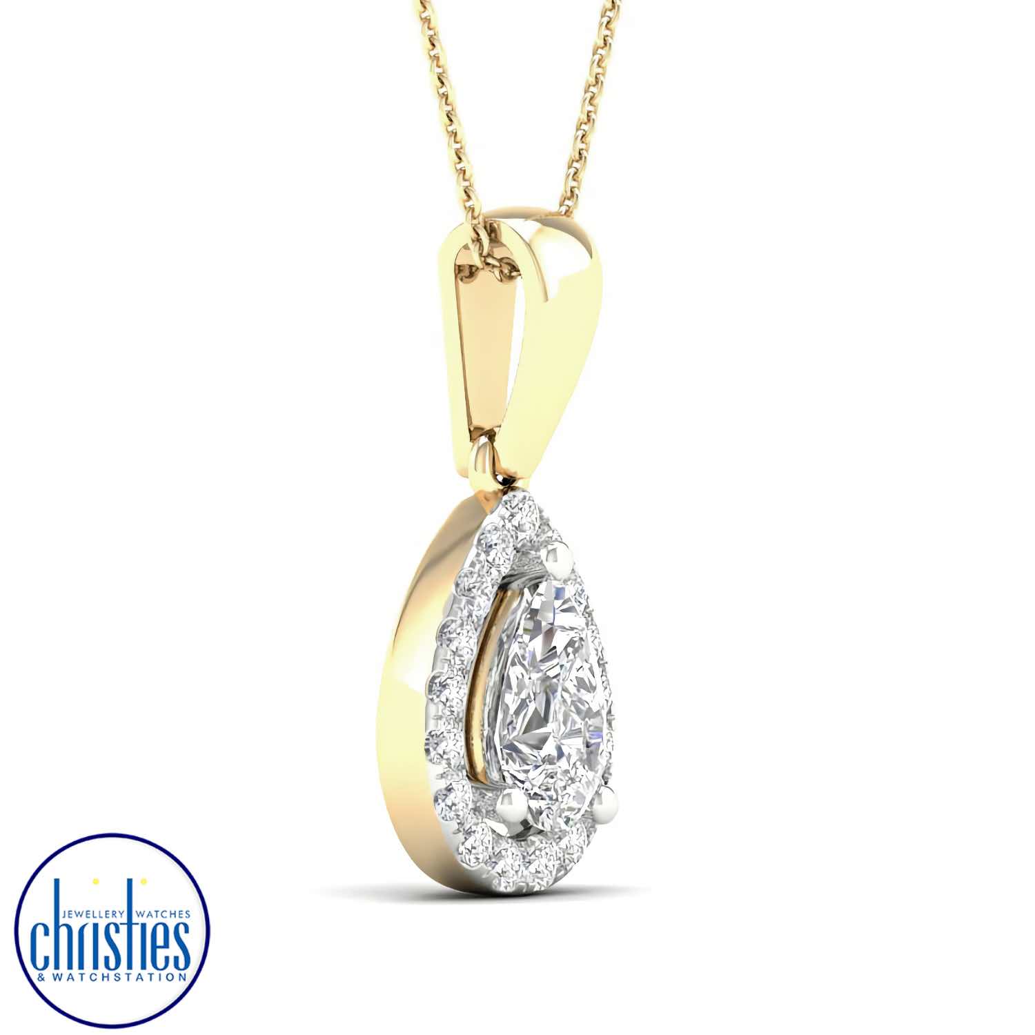 Christies Jewellery - 18ct Yellow Gold Diamond Set Pendant 0.50ct TDW PF14577 18ct Yellow Gold Diamond Set Pendant 0.50ct TDW PF14577. 18ct Yellow Gold Diamond Set Pendant 0.