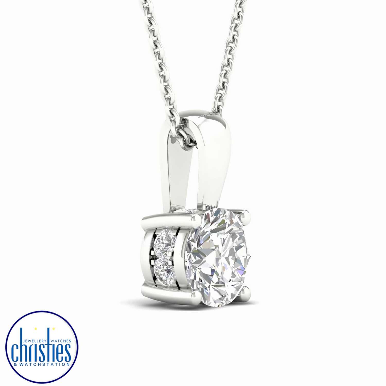 Christies Jewellery - 9ct White Gold Diamond Set Pendant 0.30ct TDW PS0730 9ct White Gold Diamond Set Pendant 0.30ct TDW PS0730. 9ct White Gold Diamond Set Pendant 0.
