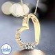 Express your love with our stunning 0.20 carat diamond heart pendant in 9ct yellow gold, on sale for Valentine's Day