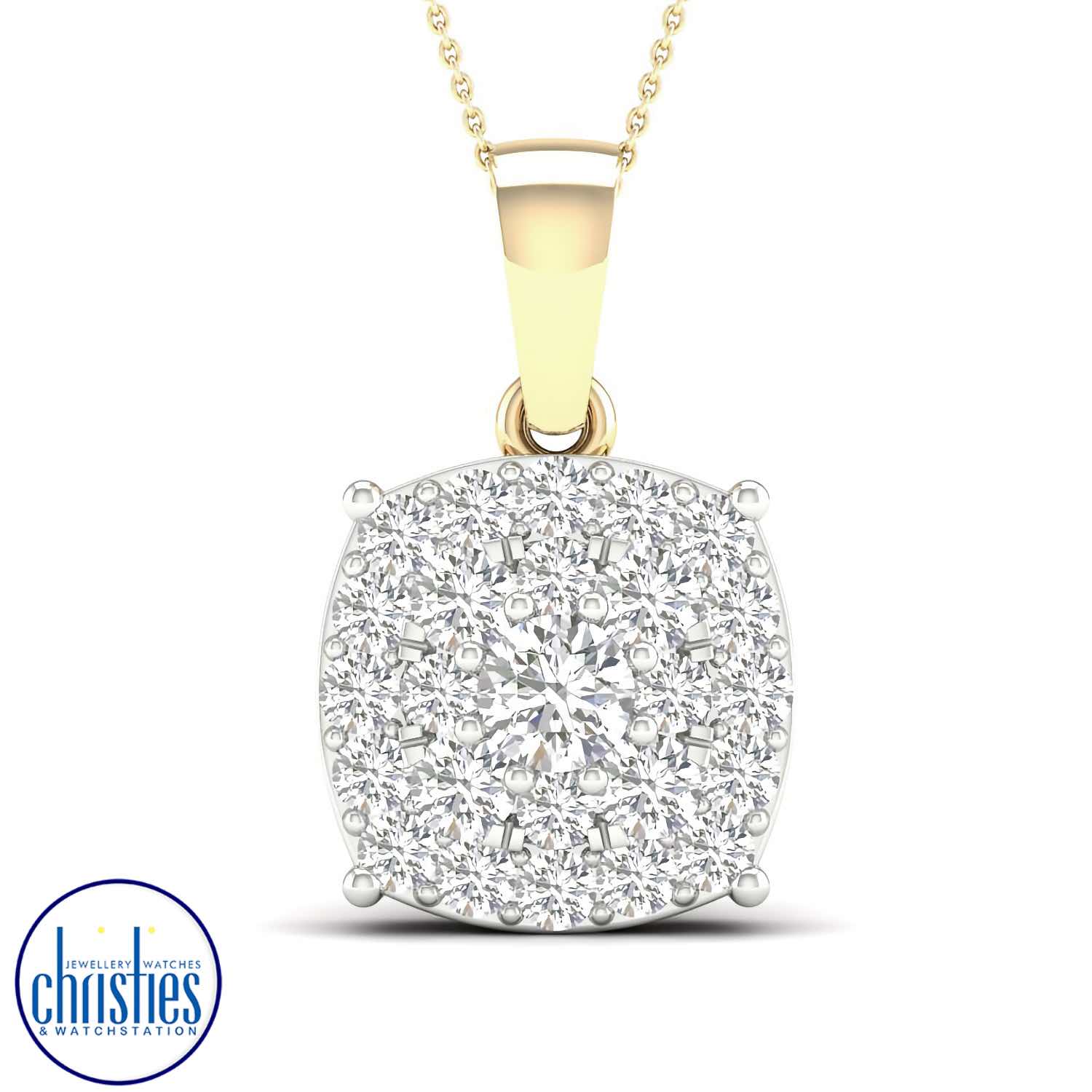 18ct Yellow Gold Diamond Set Pendant 0.50ct TDW PF14575 PLU23487 Diamond pendant nz afterpay 18ct Yellow Gold Diamond Set Pendant 0.50ct TDW PF14575. Diamond necklace nz $1,850.00