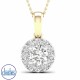 18ct Yellow Gold Diamond Set Pendant 0.50ct TDW PF14576. 18ct Yellow Gold Diamond Set Pendant 0.