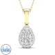 18ct Yellow Gold Diamond Set Pendant 0.50ct TDW PF14577. 18ct Yellow Gold Diamond Set Pendant 0.