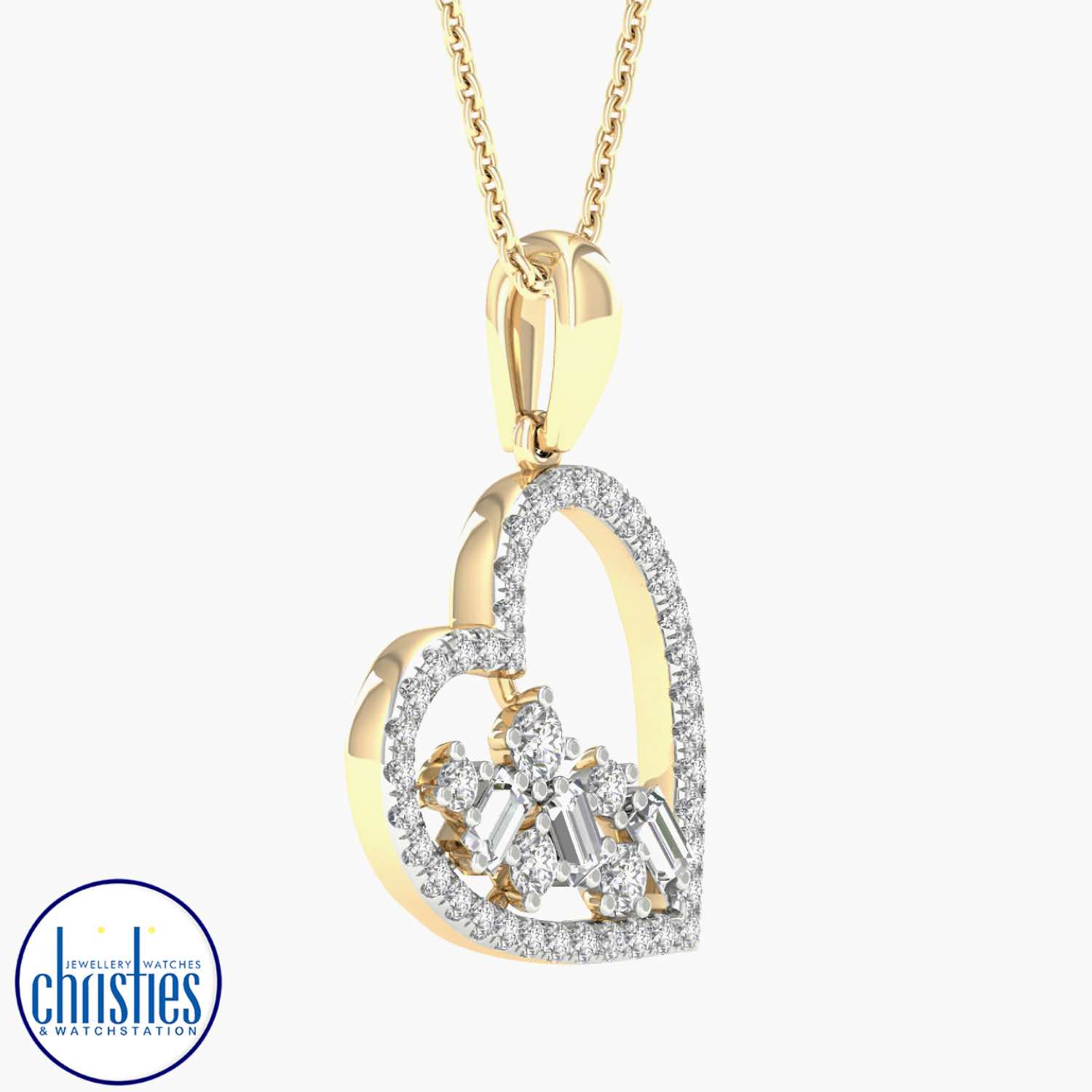 9ct Yellow Gold Diamond Set Heart Pendant 0.33ct TDW PH4677 PLU23435 gold heart pendant nz afterpay 9ct Yellow Gold Diamond Set Heart Pendant 0.33ct TDW PH4677. gold heart necklace nz $850.00