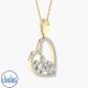 9ct Yellow Gold Diamond Set Heart Pendant 0.33ct TDW PH4677.  gold heart necklace nz $850.00
