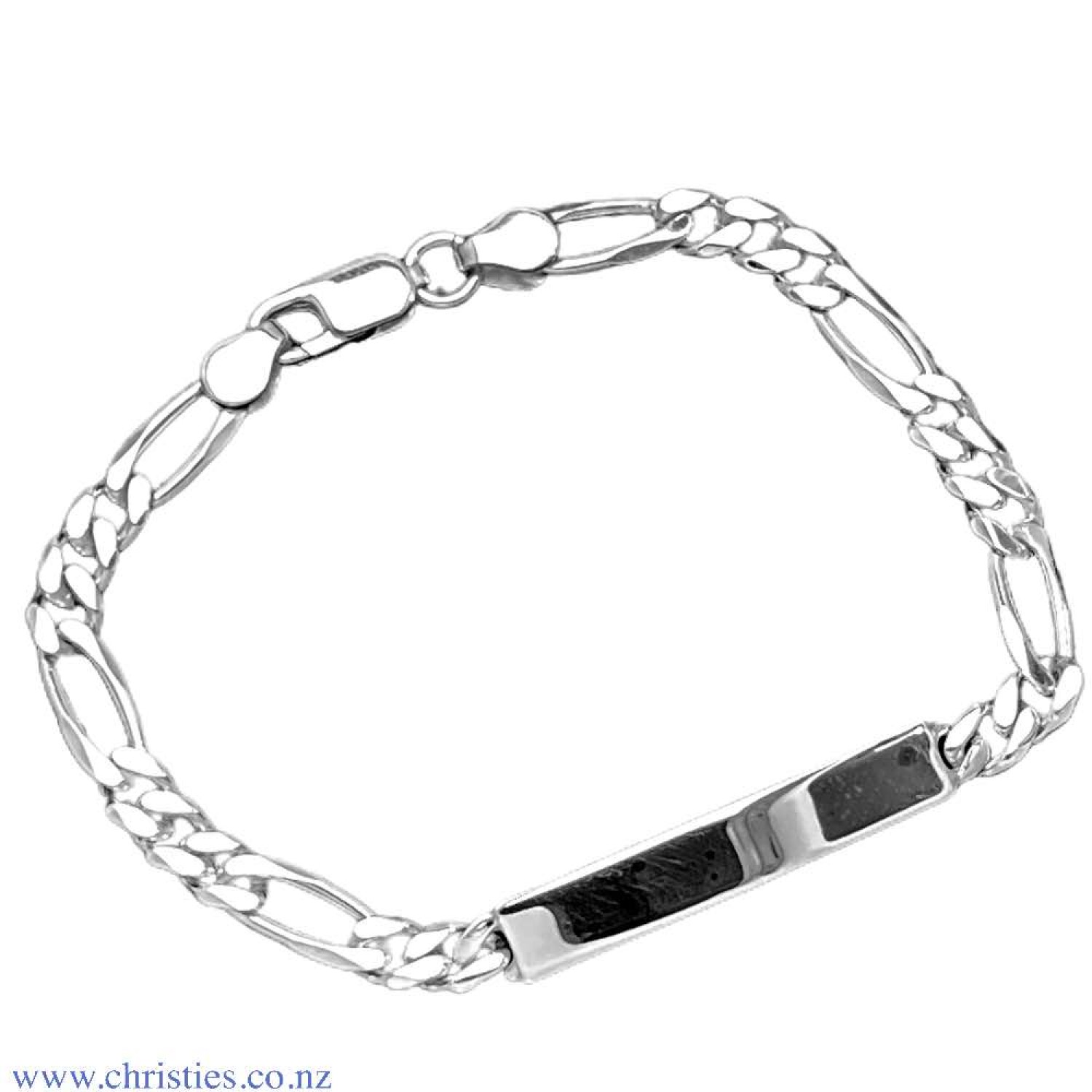 IDFG150H6C20 Sterling Silver ID Figaro Medium Bracelet IDFG150H6C20 Afterpay IDFG150H6C20 Sterling Silver ID Figaro Medium Bracelet. Medium weight Identification bracelet crafted in 925 sterling silver Afterpay - Split your purchase into 4 instalments - Pay for your purchase over 4 instalments, due every two weeks. You’ll pay @c