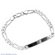 IDFG150H6C20 Sterling Silver ID Figaro Medium Bracelet. Medium weight  Identification bracelet crafted in 925 sterling silver  Afterpay - Split your purchase into 4 instalments - Pay for your purchase over 4 instalments, due every two weeks. You’ll pay @c