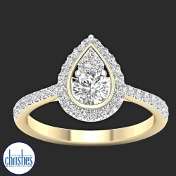 18ct Yellow Gold Diamond Ring 0.75ct TDW MSD0600EG