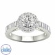 18ct White Gold Diamond Wedding Set 0.1.00ct TDW RB15838.  Affordable Engagement Rings Nz $4,995.00