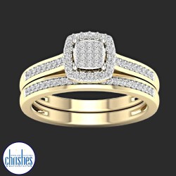 9ct Yellow Gold Diamond Wedding Set 0.25ct TDW RB14339 9ct Yellow Gold Diamond Wedding Set 0.25ct TDW RB14339