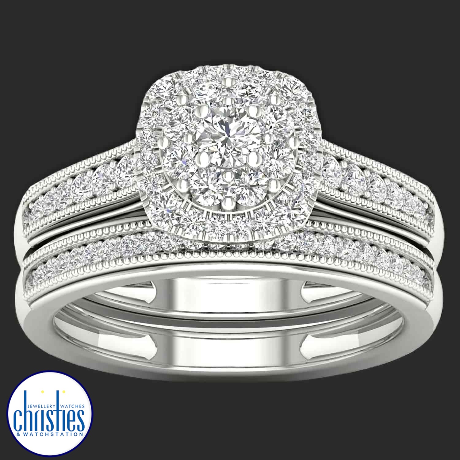 9ct White Gold Diamond Bridal Ring Set 0.50ct TDW RB14430 PLU23527 engagement rings nz afterpay 9ct White Gold Diamond Bridal Ring Set 0.50ct TDW RB14430. A 9ct White Gold Diamond Bridal Ring Set 0.50ct TDW Humm - Buy ‘Big things over $1000’ - Get approved online or in-store for up to $10,000. Depending on what you buy repay over 6, 9, 12 months all