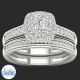 9ct White Gold Diamond Bridal Ring Set 0.50ct TDW RB14430. A 9ct White Gold Diamond Bridal Ring Set 0.50ct TDW Humm - Buy ‘Big things over $1000’ - Get approved online or in-store for up to $10,000. Depending on what you buy repay over 6, 9, 12 months all