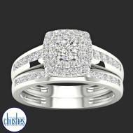 18ct White Gold Diamond Wedding Set 0.75ct TDW RB14534
