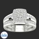 18ct White Gold Diamond Wedding Set 0.75ct TDW RB14534.  Affordable Engagement Rings Nz $3,995.00
