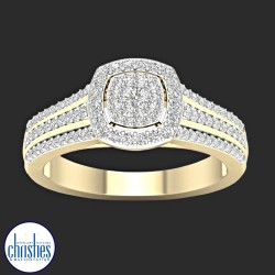 9ct Yellow Gold Diamond Ring 0.50ct TDW RB15220 9ct Yellow Gold Diamond Ring 0.50ct TDW RB15220