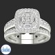 18ct White Gold Diamond Wedding Set 1.00ct TDW RB15838.  Affordable Engagement Rings Nz $4,995.00