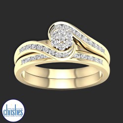 9ct Yellow Gold Diamond Engagement Set 0.50ct TDW RB16496