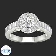 18ct White Gold Diamond Engagement Ring 1.50ct TDW RB17294EG